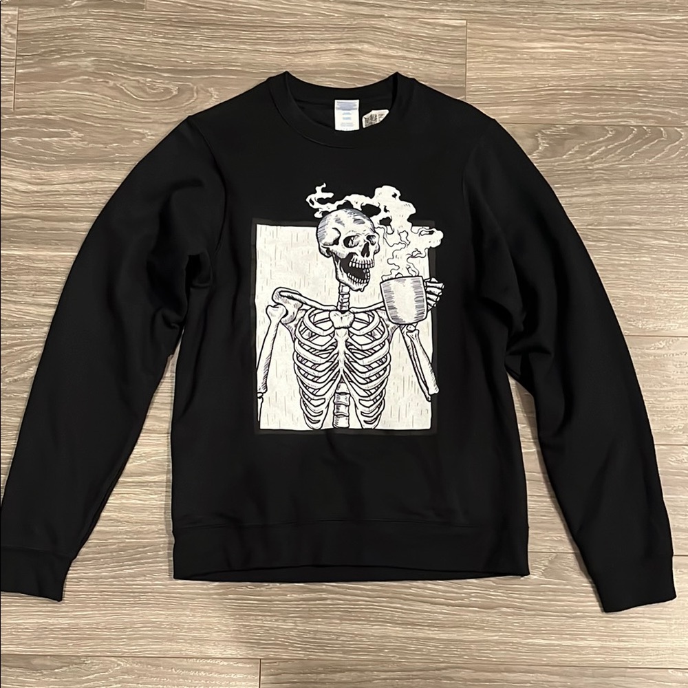 Black Skeleton Graphic Women’s Sweater